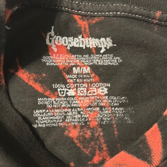 Goosebumps black and red tee oversized - Picture 2 of 3